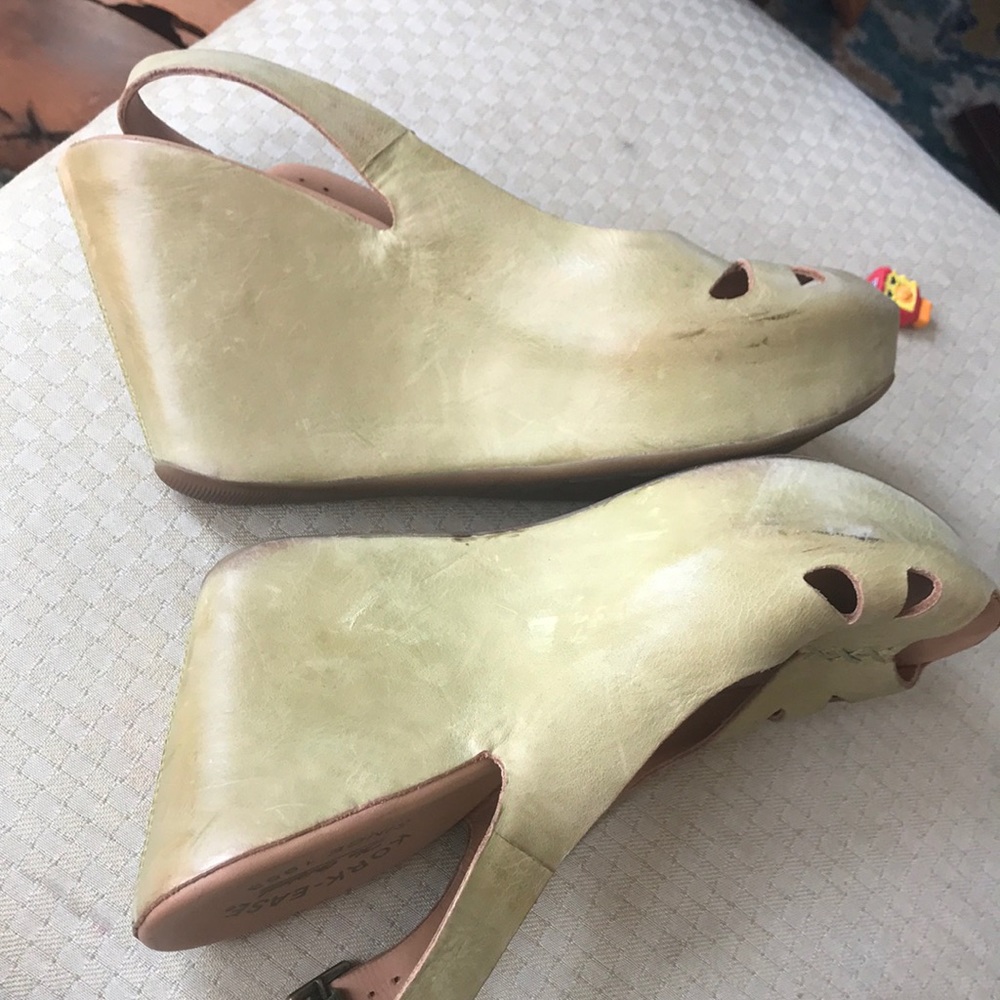 Kork-Ease Slingback Leather Wedges